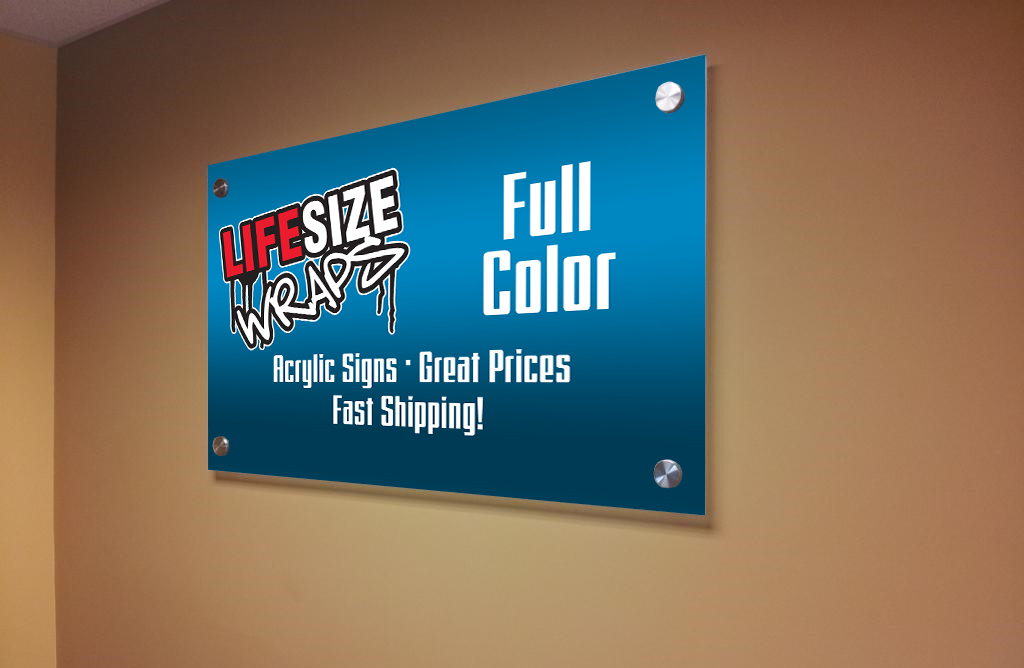 Professional Outdoor and Indoor Signage. Acrylic signage.