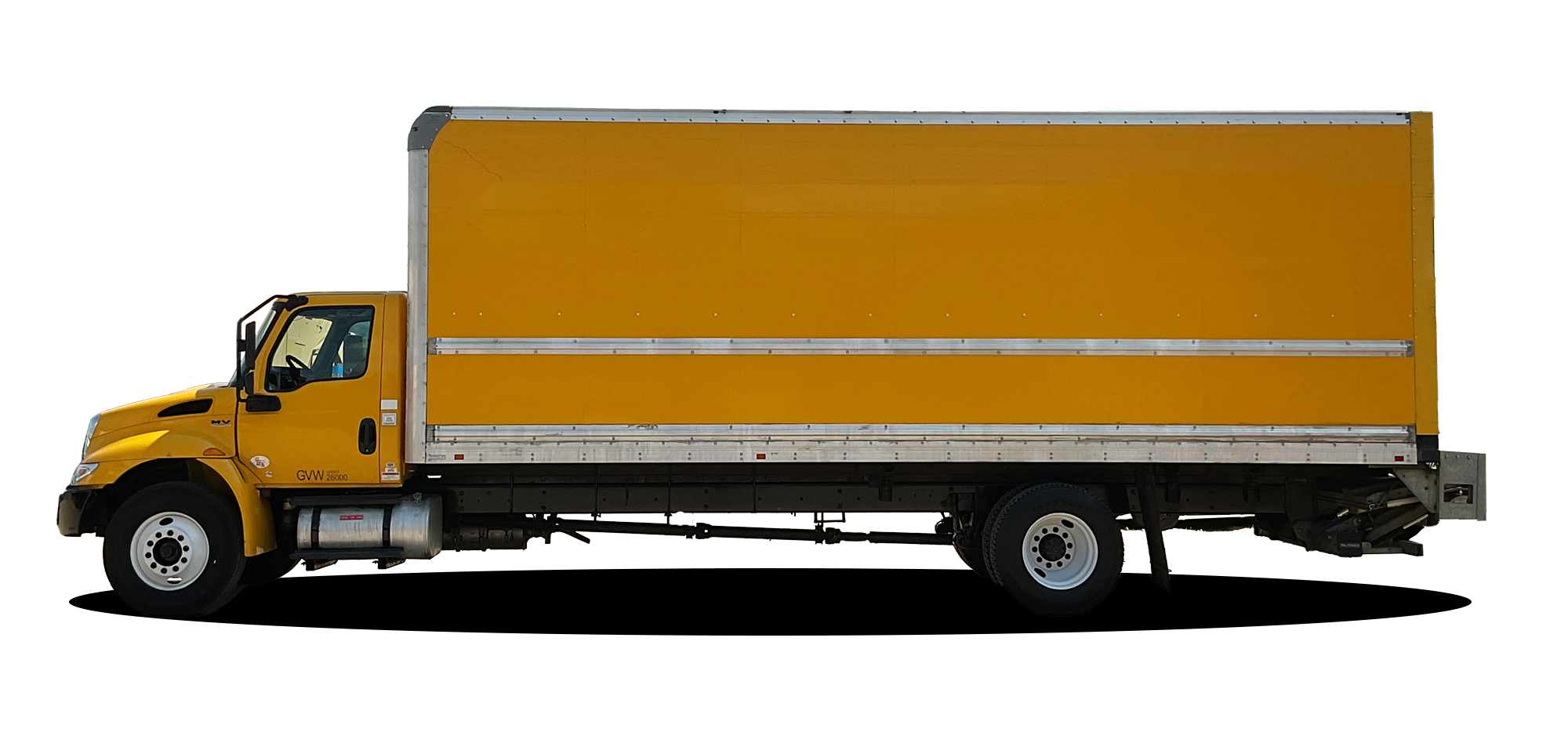 Box truck before wrap